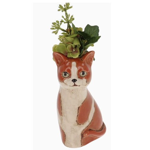 Ginger Cat Vase