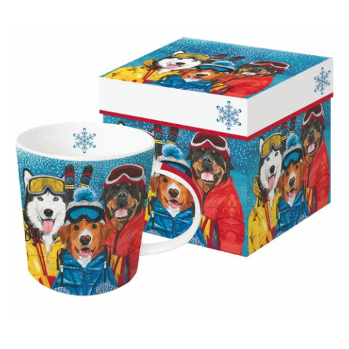 Patti Gay - Ski Dogs Boxed Mug