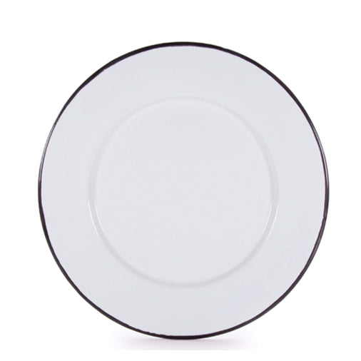 Set of 4 - Dinner Plates (Rolled Black Rim)