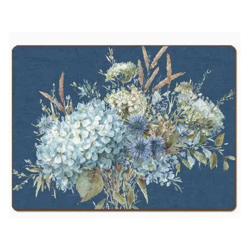 Bohemian Blue Placemats, Set of 4