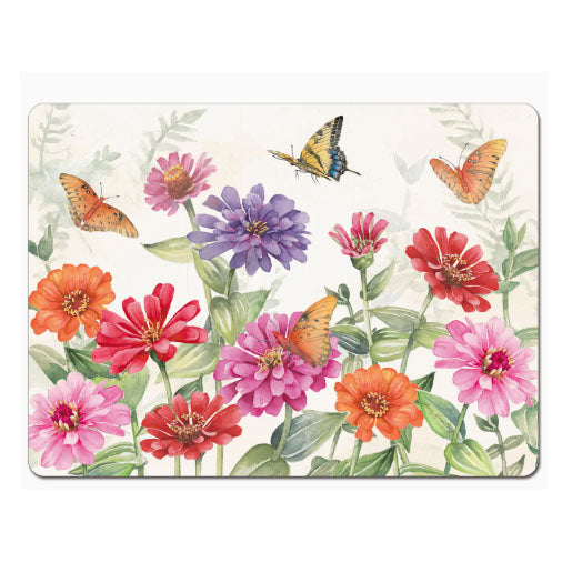 Zinnias & Butterflies Placemats, Set of 4