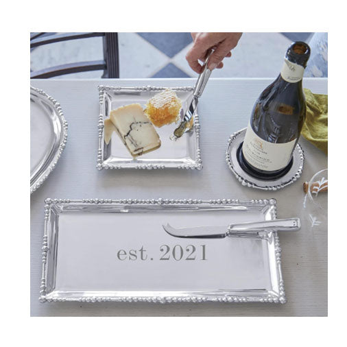 Mariposa The Pearl-Drop Square Tray 7in
