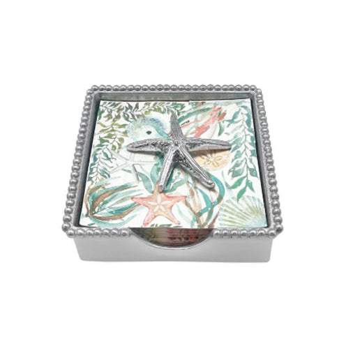 Spiny Starfish Beaded Napkin Box - Mariposa