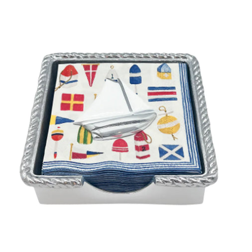 Sailboat Napkin Box- Mariposa
