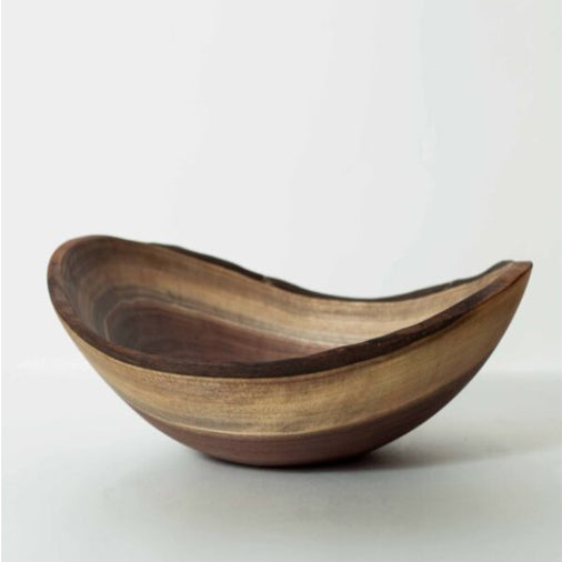 10" Black Walnut Oval Bowl