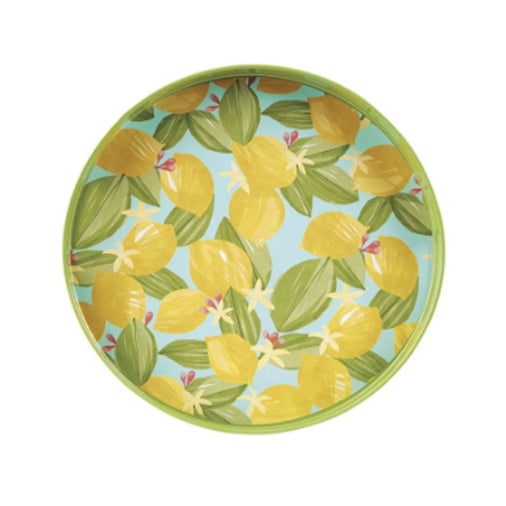 Lemon Blossoms Round Tray