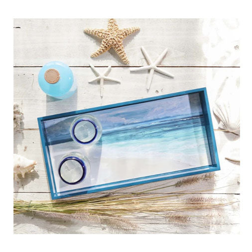 Coastal View Rectangular Serving Tray