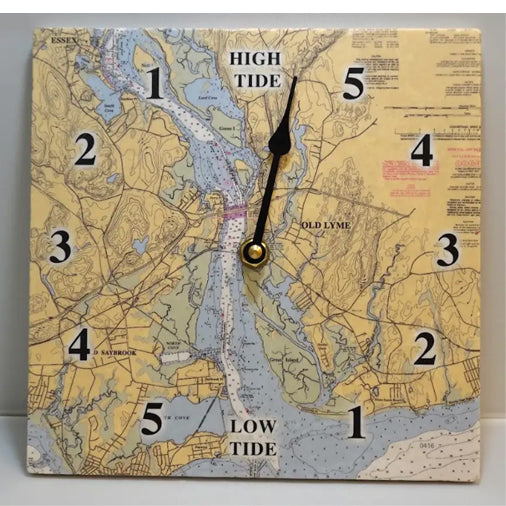 Connecticut River Marble Tide Clock