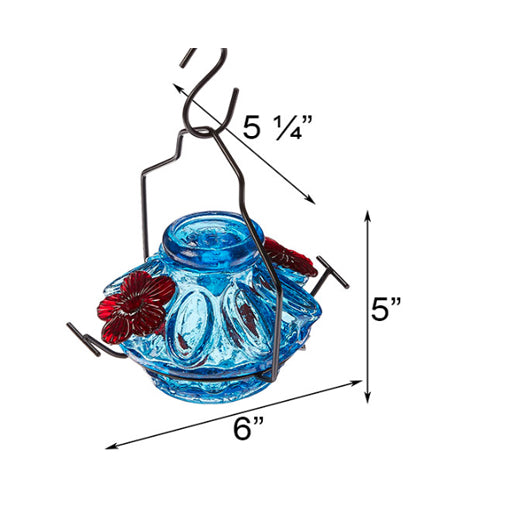 Par-a-Sol - Pot de Creme Hummingbird Feeder - Aqua