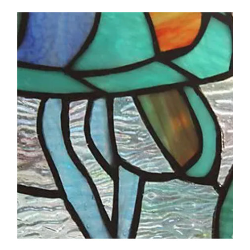 Sea Turtle Stained Glass Panel