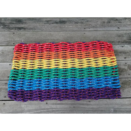 Little Salty Rope Rainbow Lobster Rope Mat