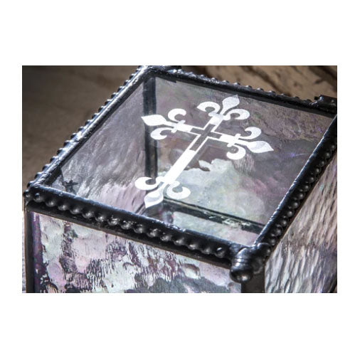 BOX 709 IRIDIZED BOX W/ CROSS