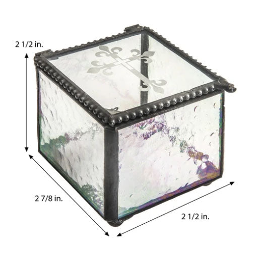 BOX 709 IRIDIZED BOX W/ CROSS