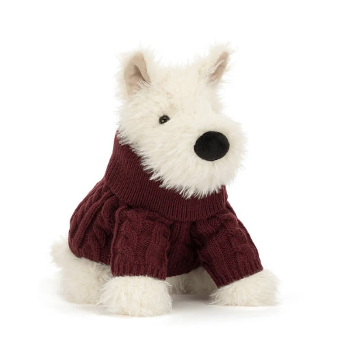 Jellycat Munro Scottie Dog 'Winter Jumper'