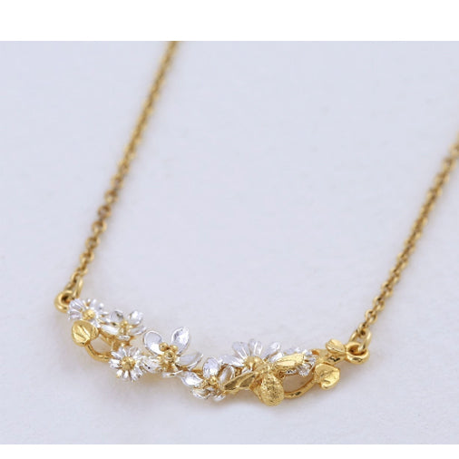 Alex Monroe - Garden Gathering Necklace with Itsy Bitsy Bee
