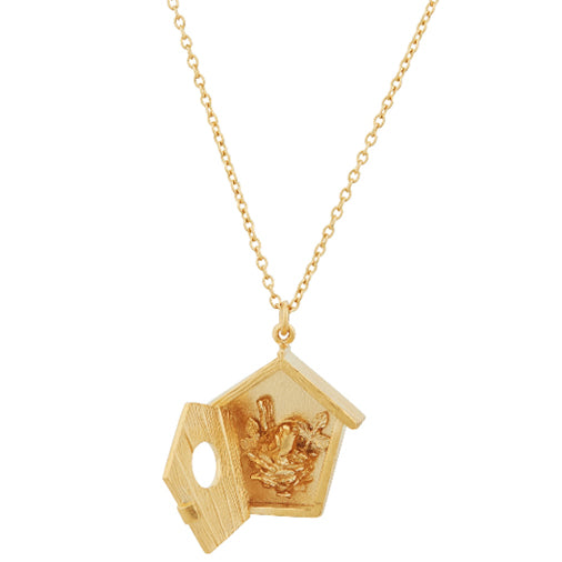 Alex Monroe - Nesting Birdhouse Necklace