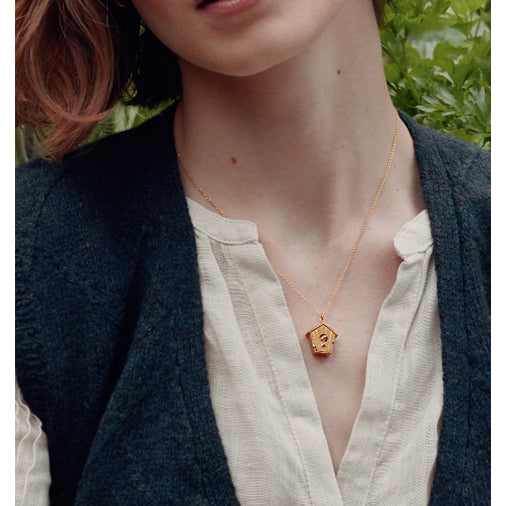Alex Monroe - Nesting Birdhouse Necklace