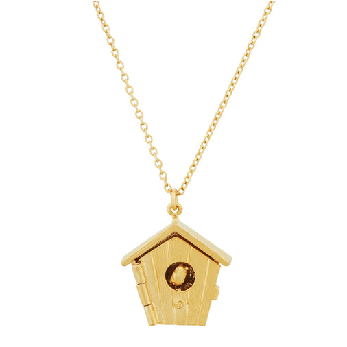 Alex Monroe - Nesting Birdhouse Necklace