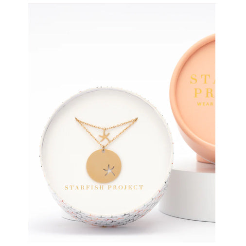 Gold Starfish Pendant Necklace