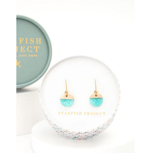 Refresh Earrings in Aqua