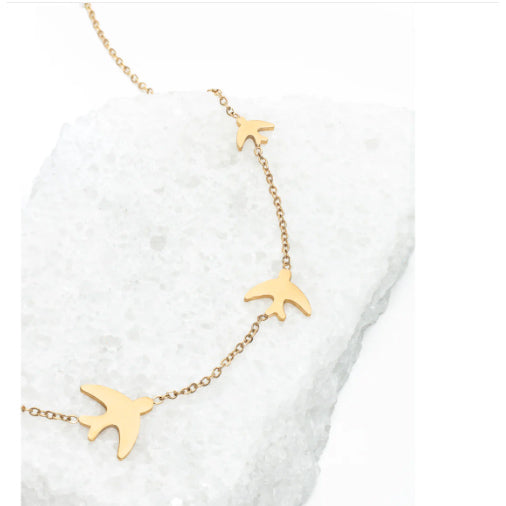 Sparrow Gold Necklace