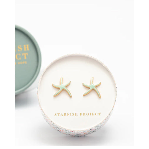 Starfish Hope Studs in Mint