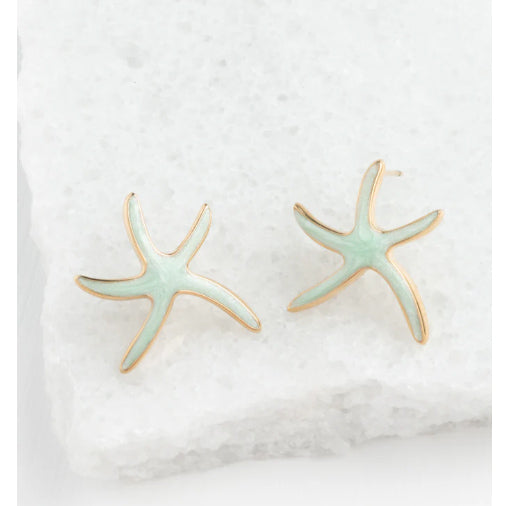 Starfish Hope Studs in Mint