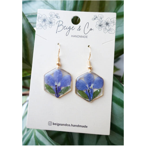 Blue Lobelia Earrings