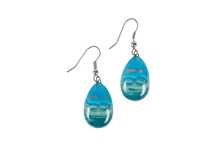 Glass Teardrop Earrings - Ten Thousand Villages