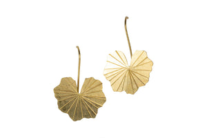 Lotus Leaf Drop Earrings - Ten Thousand Villages