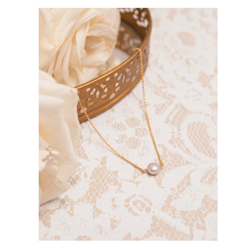 Holly Yashi -Marina Peal Necklace in Gold
