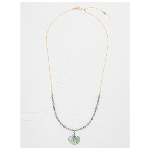 Holly Yashi - Shelby Beaded Necklace - Sage