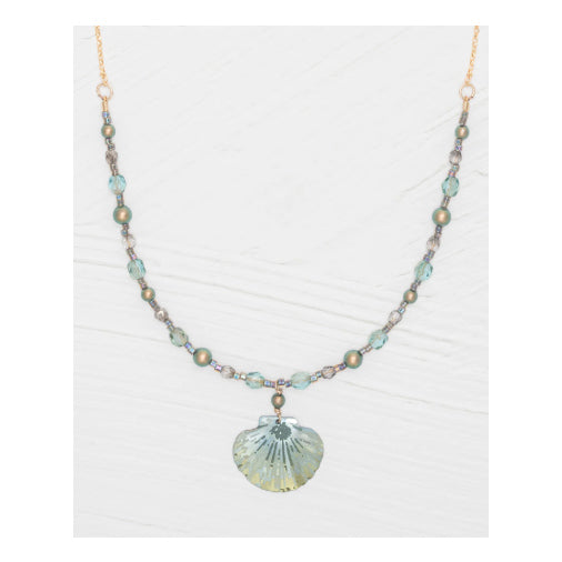Holly Yashi - Shelby Beaded Necklace - Sage