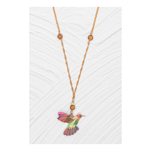 Holly Yashi Picaflor Pendant Necklace - Coral