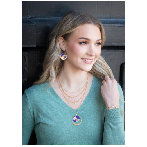 Holly Yashi - Luna Earrings in Blue Moon