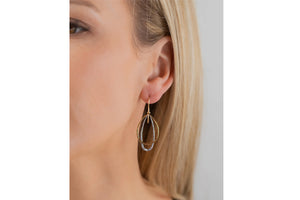 Holly Yashi -Gold/Silver In the Loop Earrings