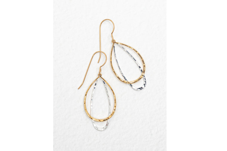 Holly Yashi -Gold/Silver In the Loop Earrings