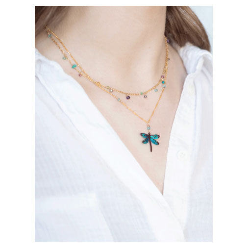 Holly Yashi Dragonfly Dreams Pendant Necklace - Turquoise
