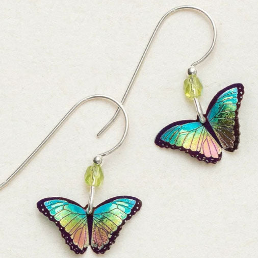 Holly Yashi Petite Bella Butterfly Earrings - Green