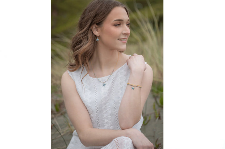 Holly Yashi - Seashore Blue Carmel Necklace
