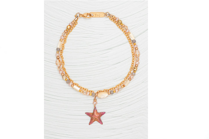 Holly Yashi - Peach Carmel Bracelet