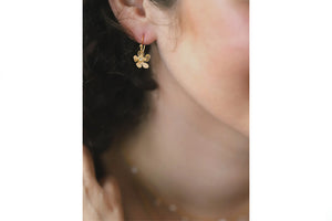 Holly Yashi - Gold/Champagne Plumeria Earrings