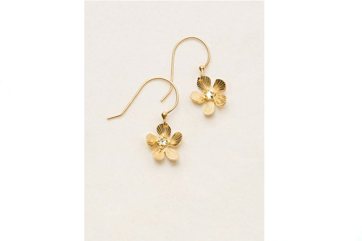 Holly Yashi - Gold/Champagne Plumeria Earrings