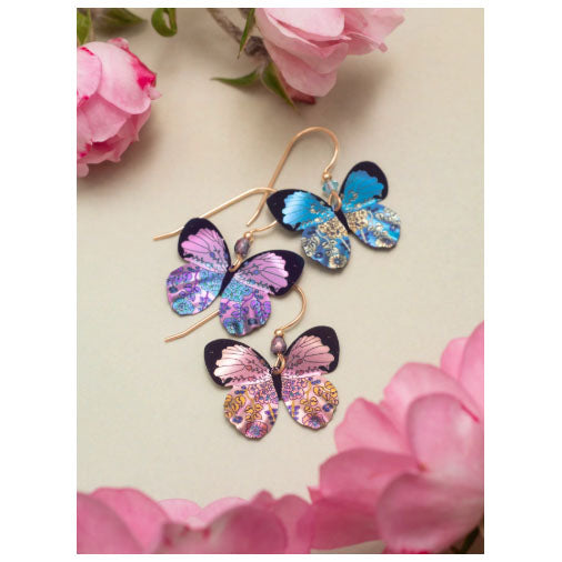 Holly Yashi Blooming Butterfly Earrings - Pink