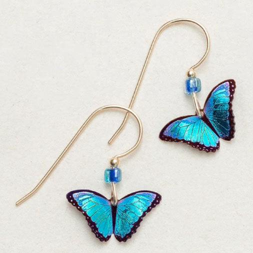 Holly Yashi Petite Bella Butterfly Earrings - Blue