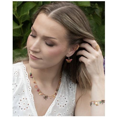 Holly Yashi Bella Butterfly Earrings - Coral