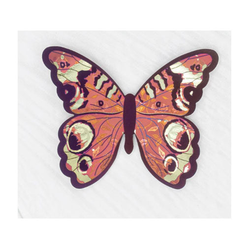 Holly Yashi Mariposa Butterfly Brooch - Coral