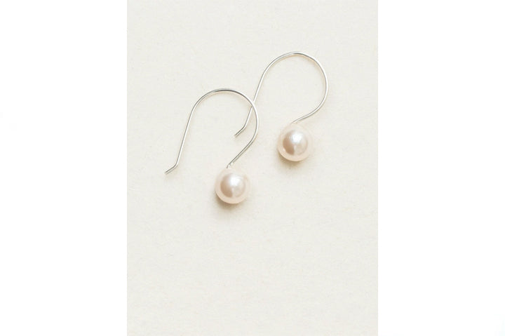 Holly Yashi - White/Silver Pearl Earrings