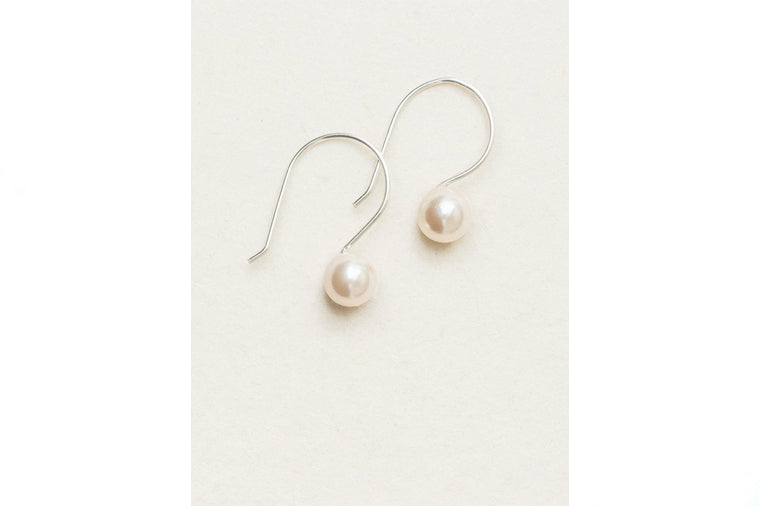 Holly Yashi - White/Silver Pearl Earrings