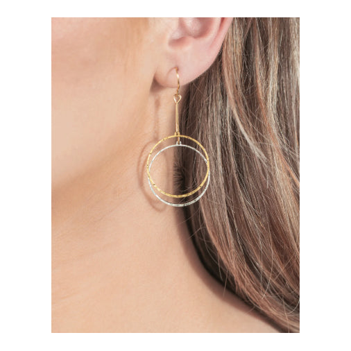 Holly Yashi - Dancing Circle Earrings Gold/Silver